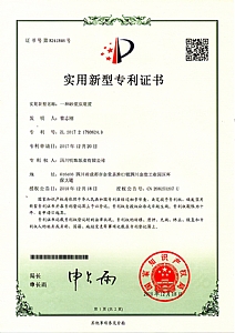 《一種砂漿泵裝置》實(shí)用新型專(zhuān)利證書(shū)